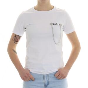 T-SHIRT CON APPLICAZIONI GAELLE BIANCO